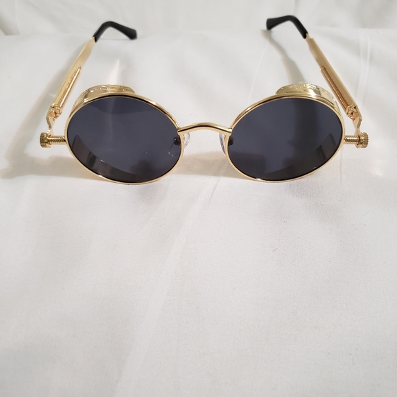 Accessories - Vintage Round Polarized Steampunk Sunglasses